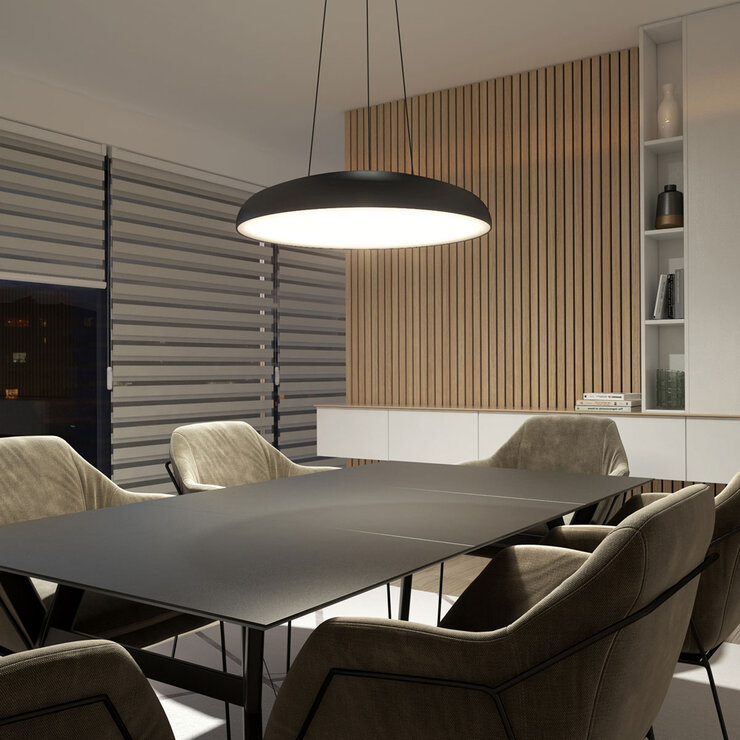 Artika Flint 24" (61cm) Pendant LED Light in Black