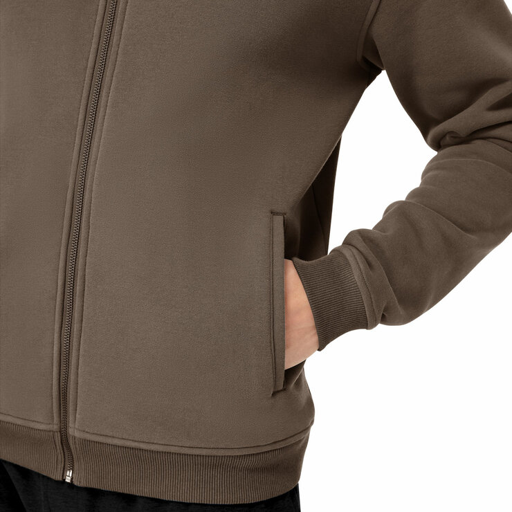 Kirkland Signature Mens Full Zip Hoody in Brown