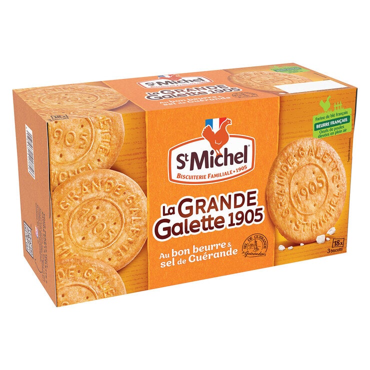St Michel Grande Galettes With Sea Salt, 900g St Michel Grande Galettes With Sea Salt, 900g