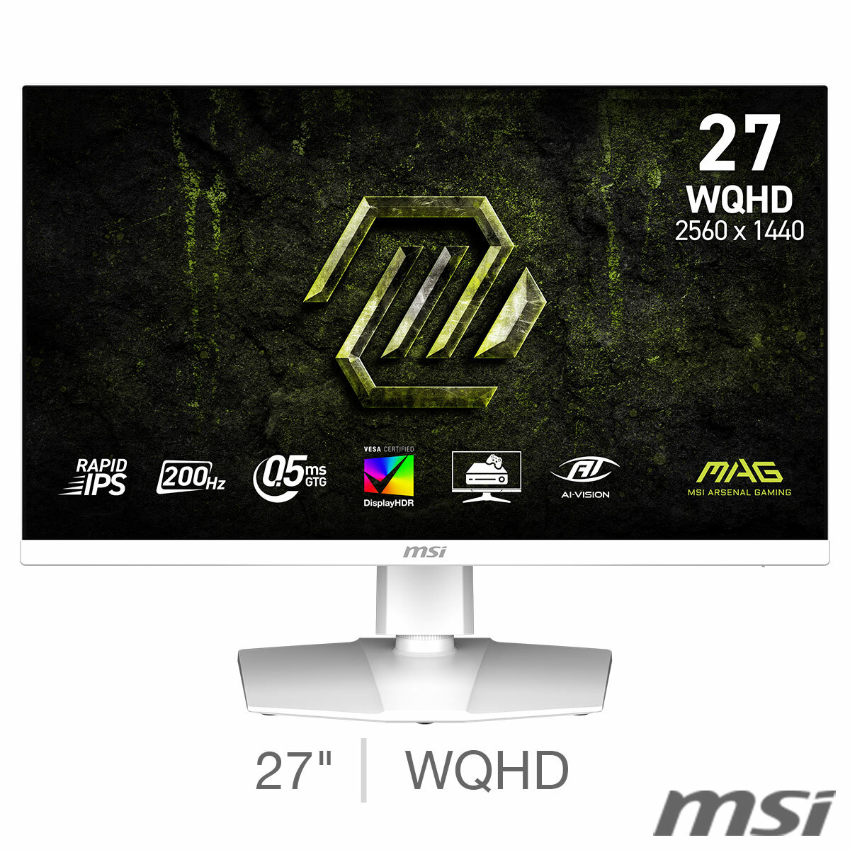 MSI 274QRFW E20 WQHD IPS 200Hz Monitor, 9S6-3CF99T-003 MSI 274QRFW E20 WQHD IPS 200Hz Monitor, 9S6-3CF99T-003