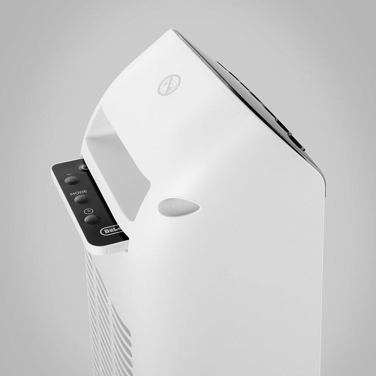 Shwoing remote control holder on De'Longhi Cermanic Heater