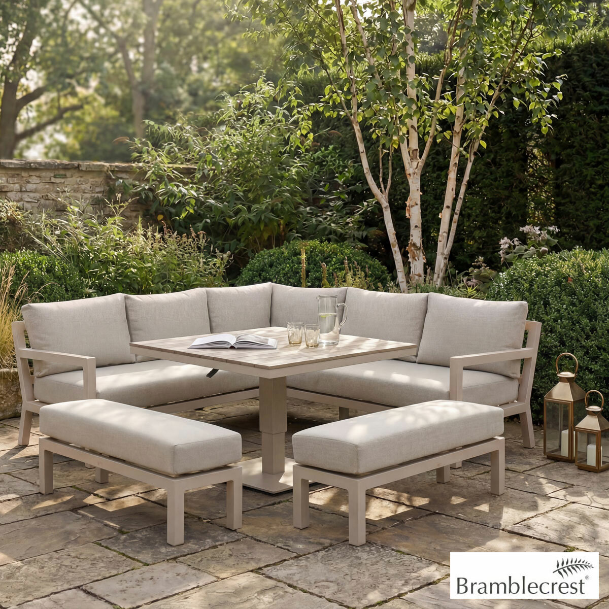 Bramblecrest Stowe 4 Piece Deep Seating Patio Set