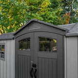 Lifetime 16.5ft x 7ft (4.9 x 2m) Dual Entry Outdoor Storage Shed - Model 60525