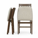 Stakmore Hardwood Upholstered Folding Chair