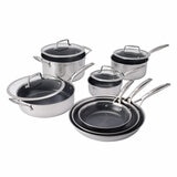 Henckels Paradigm Stainless Steel Cookware Set, 11 Piece