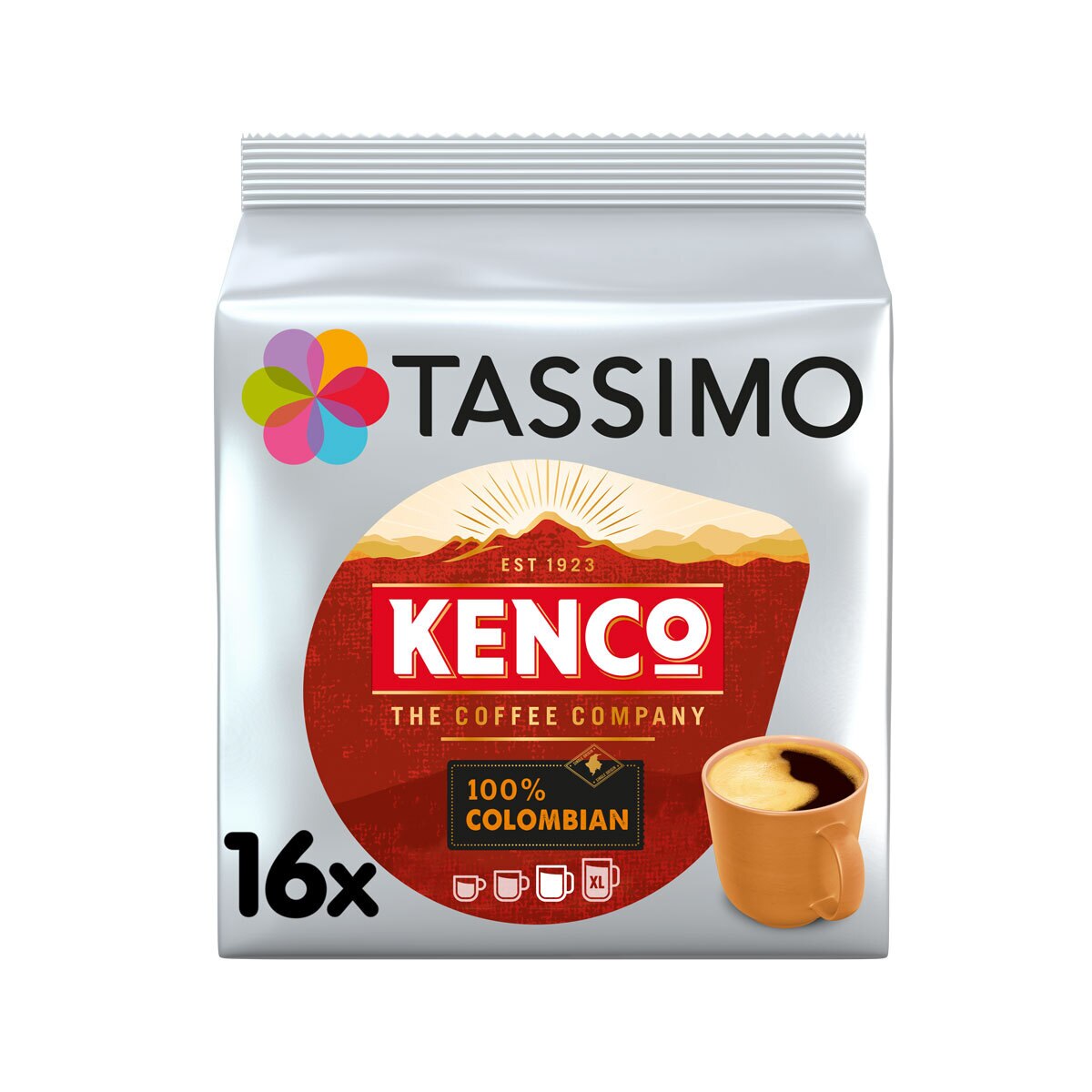 Kenco Tassimo Pure Colombian Coffee Pods, 80 Servings