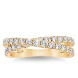 0.90ctw Round Brilliant Cut Diamond Ring, 14ct Yellow Gold