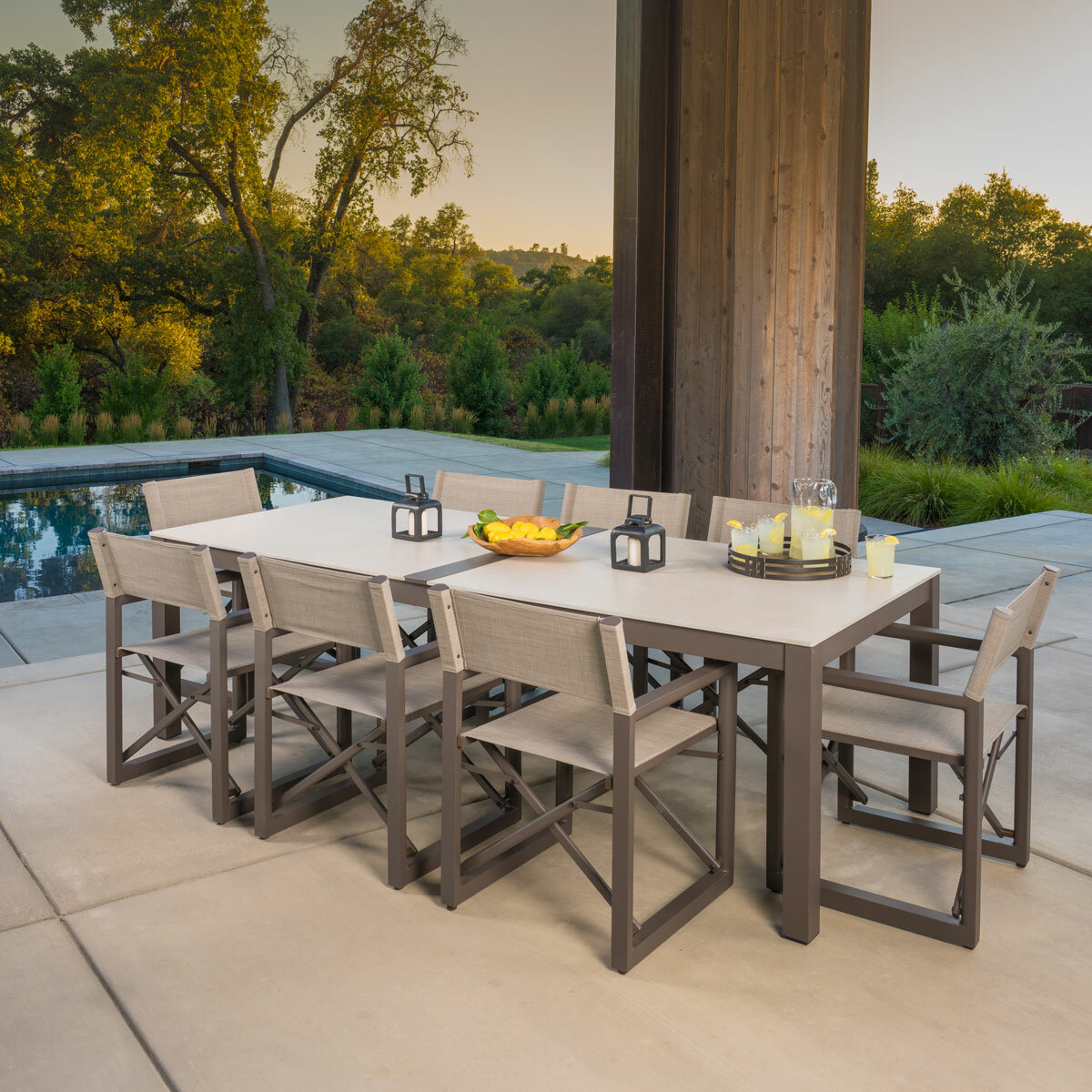 SunVilla Anchor 9 Piece Sling Dining Set + Cover SunVilla Anchor 9 Piece Sling Dining Set + Cover