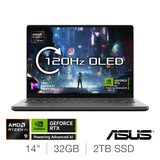 Buy ASUS ROG Zephrus G14, AMD Ryzen AI 9, 32GB RAM, 2TB SSD, NVIDIA GeForce RTX 5070 Ti, 14 Inch Gaming Laptop, GA403WR-QS088W at costco.co.uk