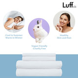 Luff 700 Thread Count 100% Organic Bamboo Pillowcases 2 Pack White