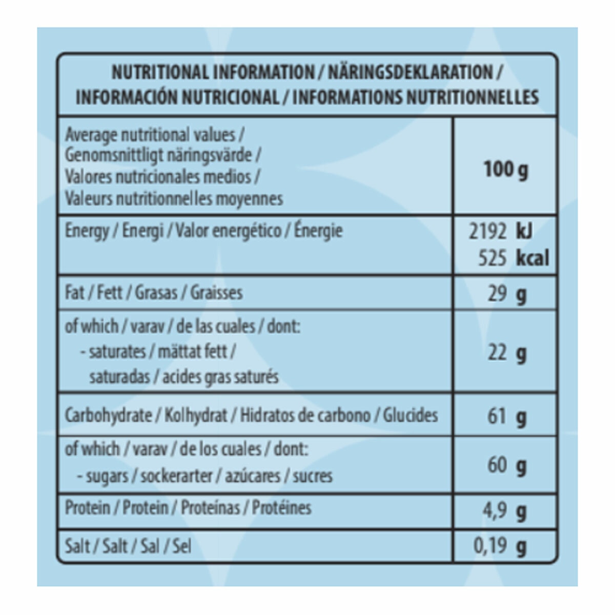 Nutritional Information