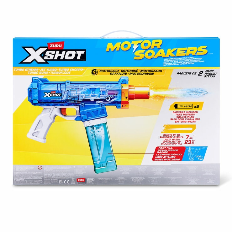 XSHOT Water Turbo Stream Motor Soaker 2-Pack by ZURU (8+ Years)