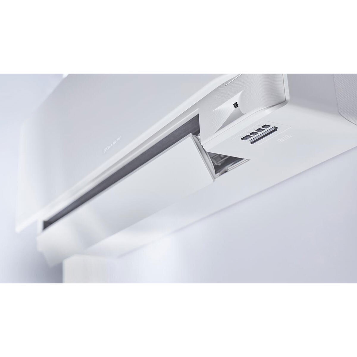 Installed Daikin Stylish 5.0kW Single Split Air Conditioning Unit in White for Commercial Application