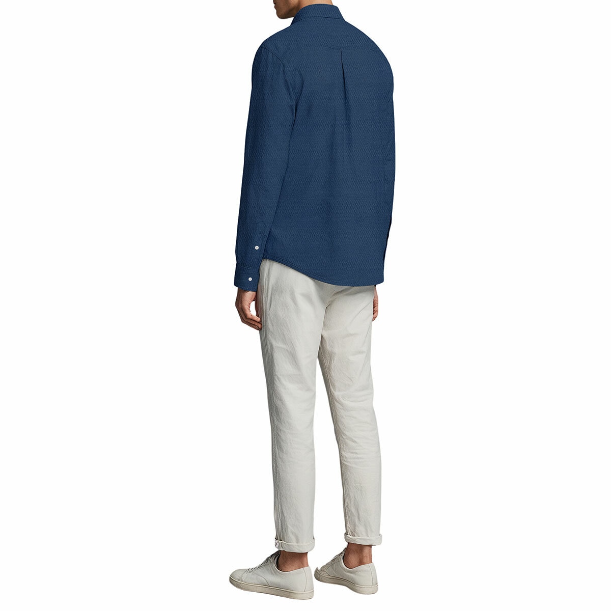 Lucky Men's Denim Shirt in Dark Blue