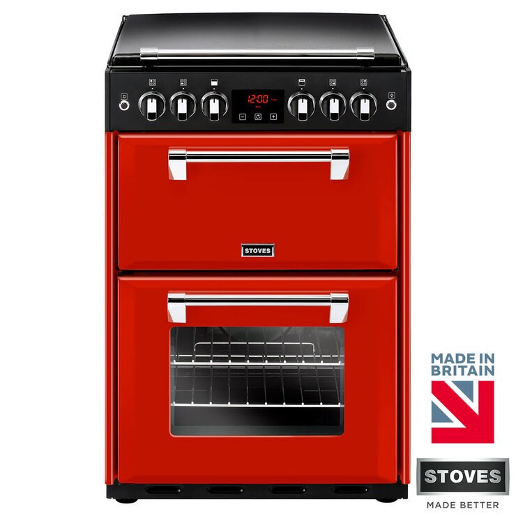 Stoves Richmond 600G Gas Range Cooker A Rating in 3 Colours, 60cm Wide