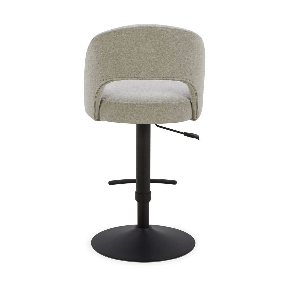 Kobe Grey Fabric Gas Lift Bar Stool
