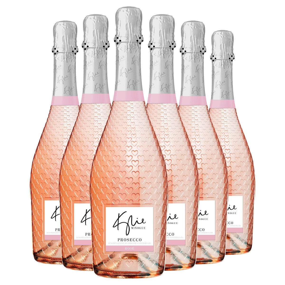 Kylie Minogue Prosecco Rose, 6 x 75cl