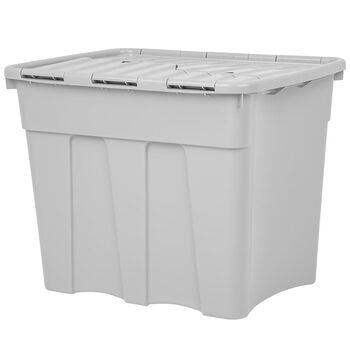 Wham 80 Litre Grey Croc Box & Lid - 2 Pack