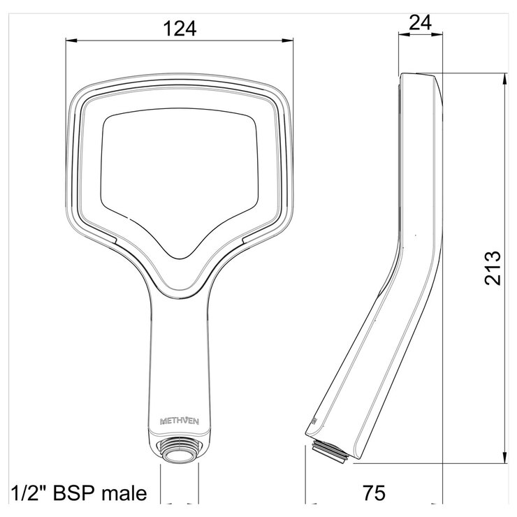 Methven Rua Aurajet Showerhead, Model RUHSCPUK Costco UK