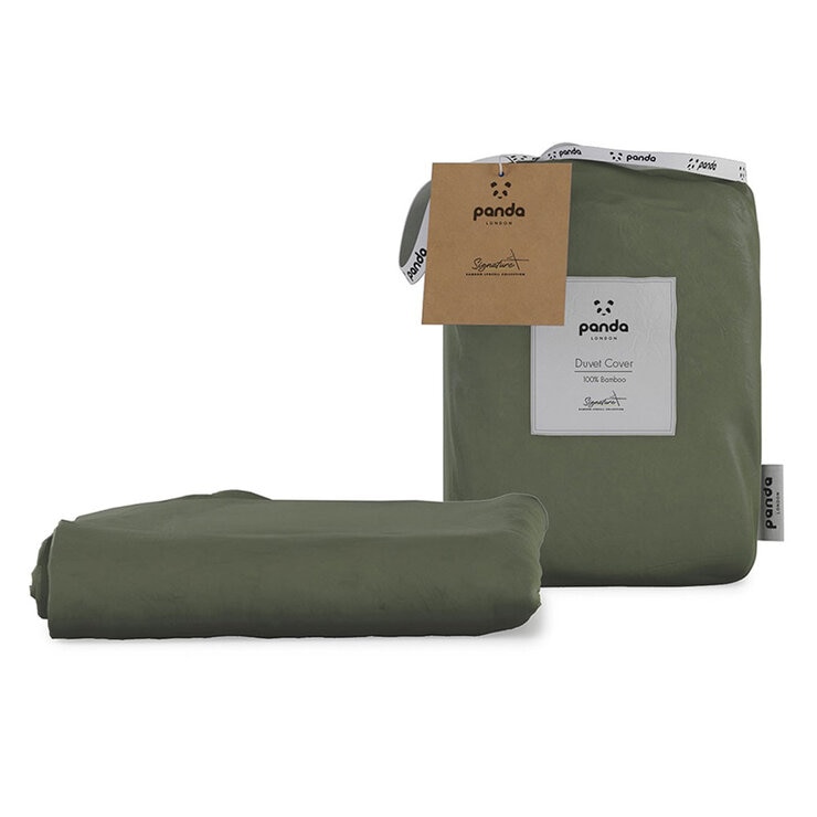 Panda Signature+ Bamboo Lyocell 320 Thread Count Green Bedding Set, in 4 Sizes