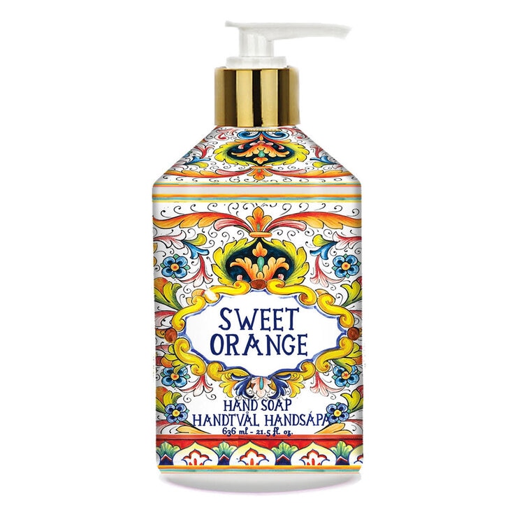 Villa Flora Liquid Soap, Sweet Orange Villa Flora Liquid Soap, Sweet Orange