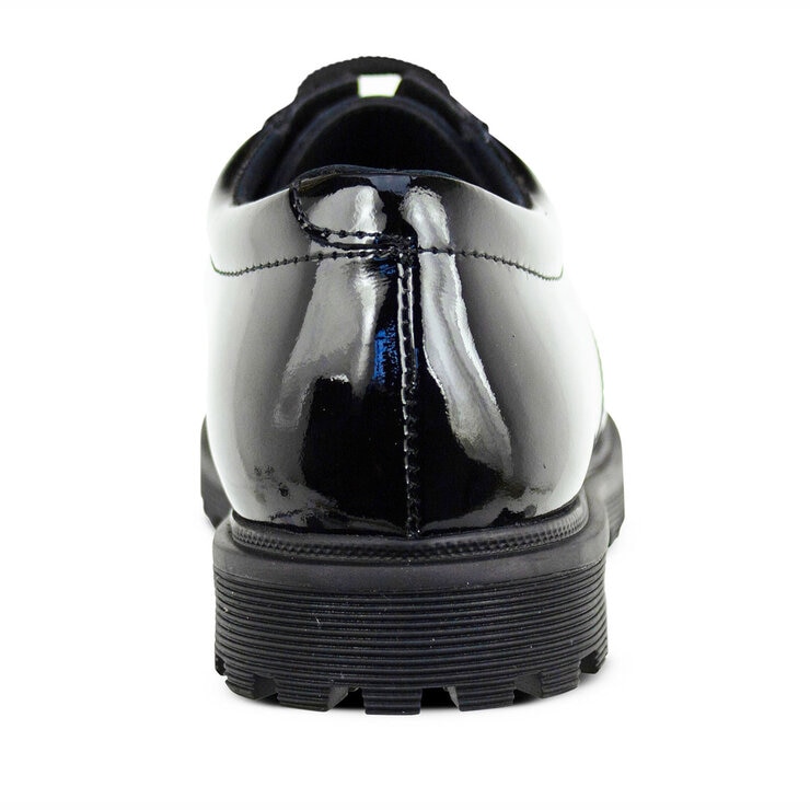 TeⓇm Bailey Patent Unisex Chunky Lace Up School Shoes, Youth 5