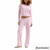 Juicy Couture Ladies 2 Piece Waffle Lounge Set in Pink
