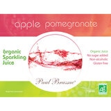 Paul Brassac Organic Sparkling Fruit Juice, 3 x 750ml