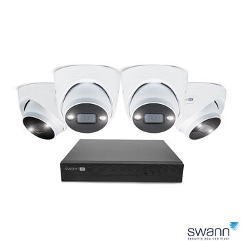 Swann 4K NVR 8 x Channel / 4 x NHD-ADVANXB Dome Cameras with 1TB HDD SWNVK-8ADVANX4D-EU