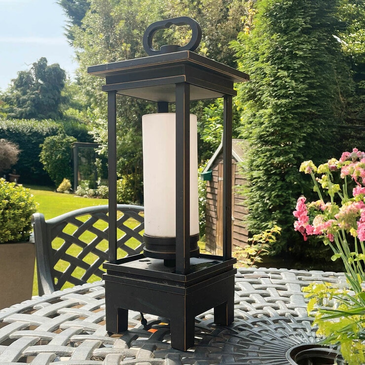 Kichler South Hope Portable Bluetooth Speaker Lantern - Rubbed Bronze