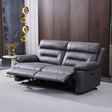 Lucca Grey Fabric Power Reclining Large 2 Seater Sofa Lucca Grey Fabric Power Reclining Large 2 Seater Sofa