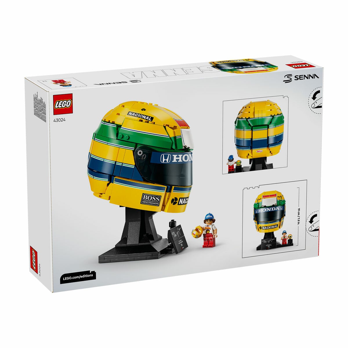 LEGO Editions Formula 1 Ayrton Senna Helmet - Model 43024 (14+ Years) LEGO Editions Formula 1 Ayrton Senna Helmet - Model 43024 (14+ Years)