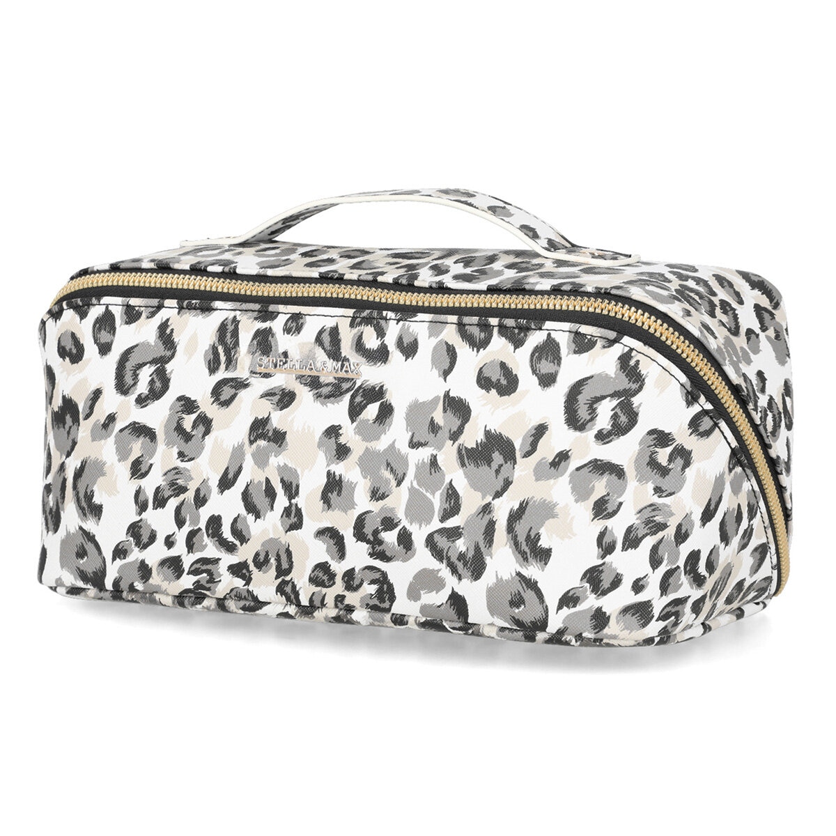 Stella and Max, Zip Around Cosmetic Case in Leopard