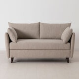 Swyft Model 08 Light Grey Linen Double Sofa Bed
