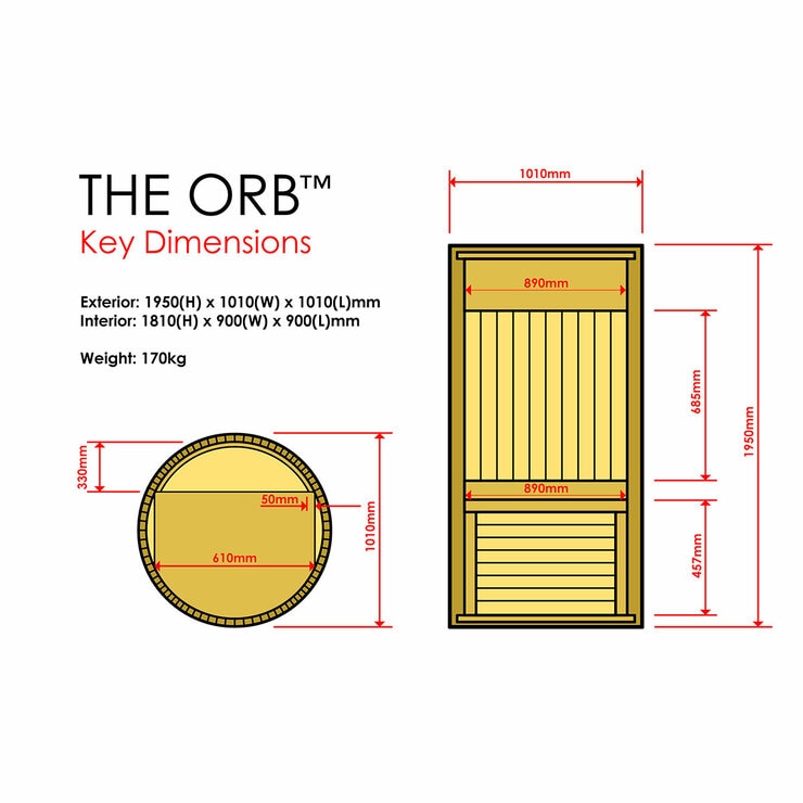 Insignia THE ORB™ Infrared Indoor Sauna