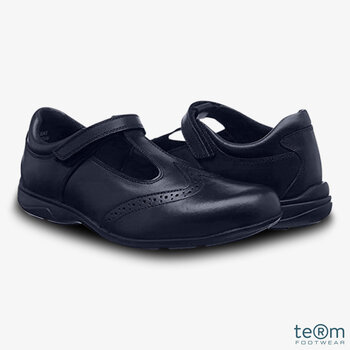 Janine T Bar Girl's School Shoes in 12 Sizes