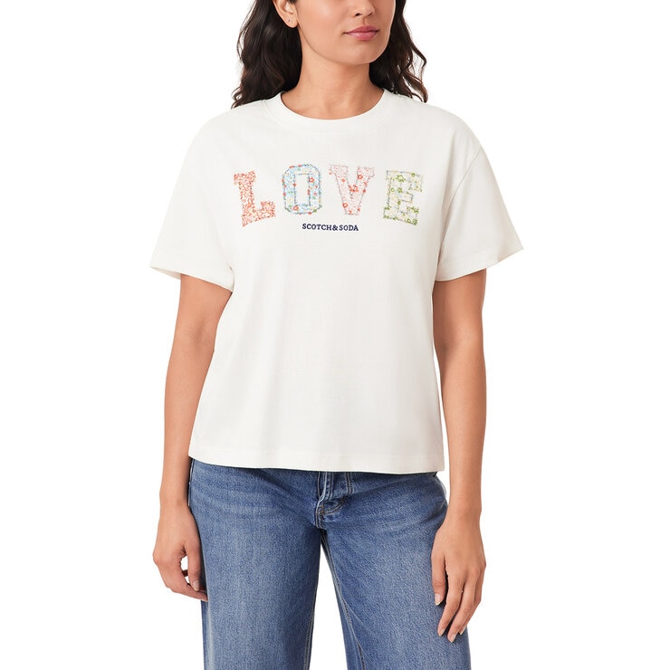 Scotch & Soda Ladies Boxy T-Shirt Scotch & Soda Ladies Boxy T-Shirt
