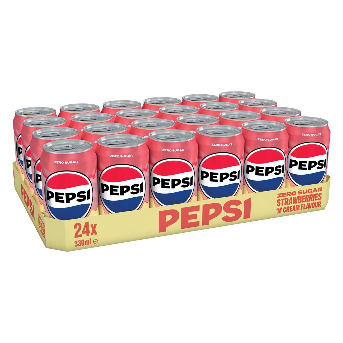 Pepsi Zero Sugar Strawberries and Cream, 24 x 330ml