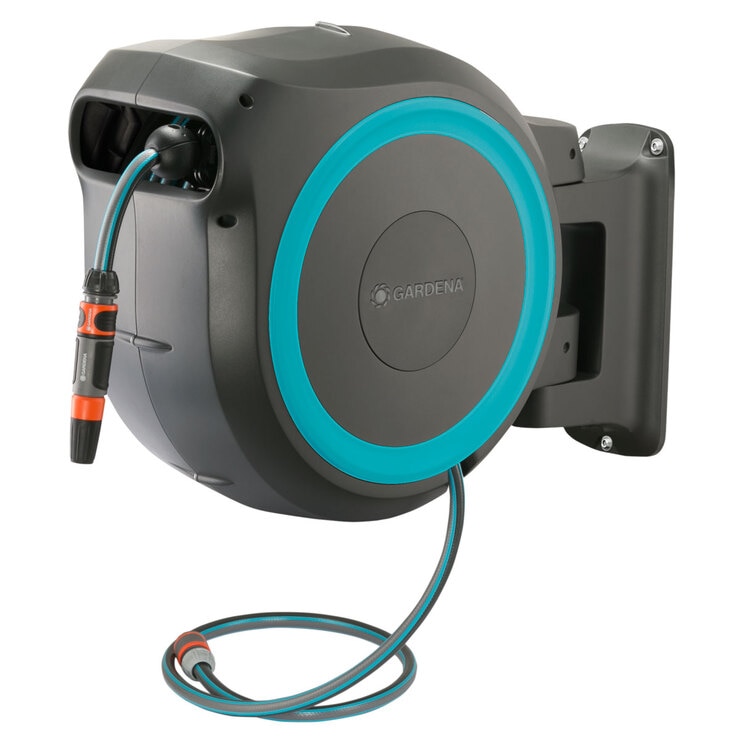 Gardena Auto Hose Reel side on view 2
