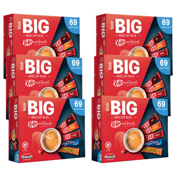 Nestle Big Biscuit Box Kitkat & Friends, 6 x 69 Bars