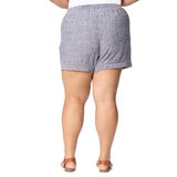 Briggs Ladies Linen Short in Navy