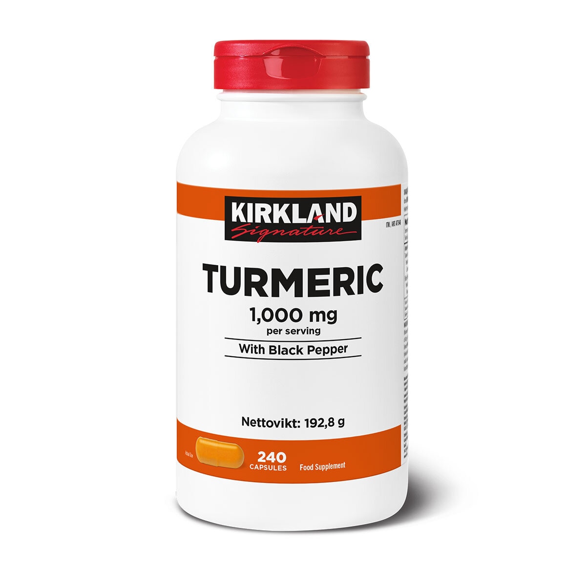 Kirkland Signature Turmeric 1000mg, 240 Count