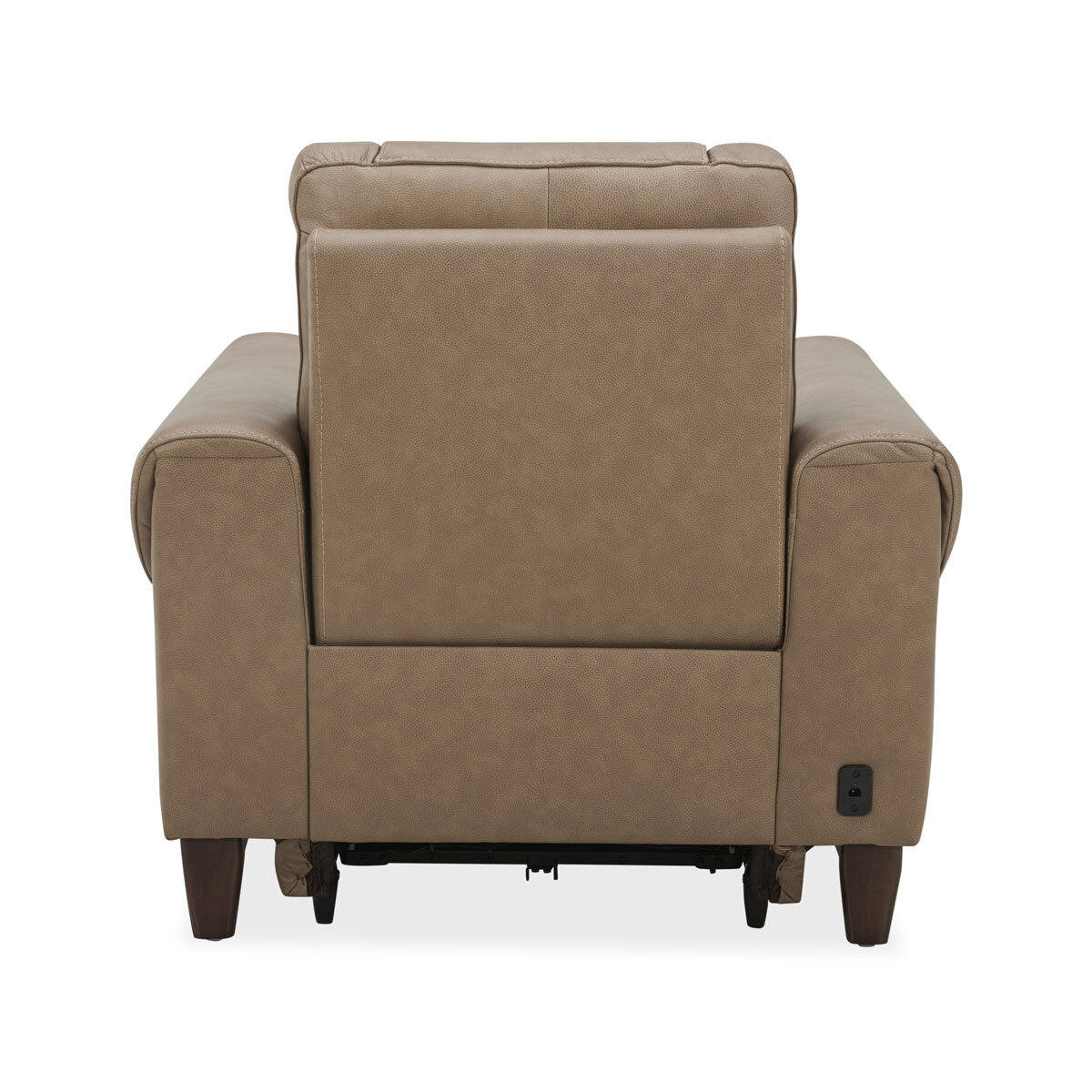 Aiden & Ivy Spencer Brown Leather Power Reclining Armchair