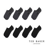 Ted Baker Men's Liner Sock, 8 Pack in Black