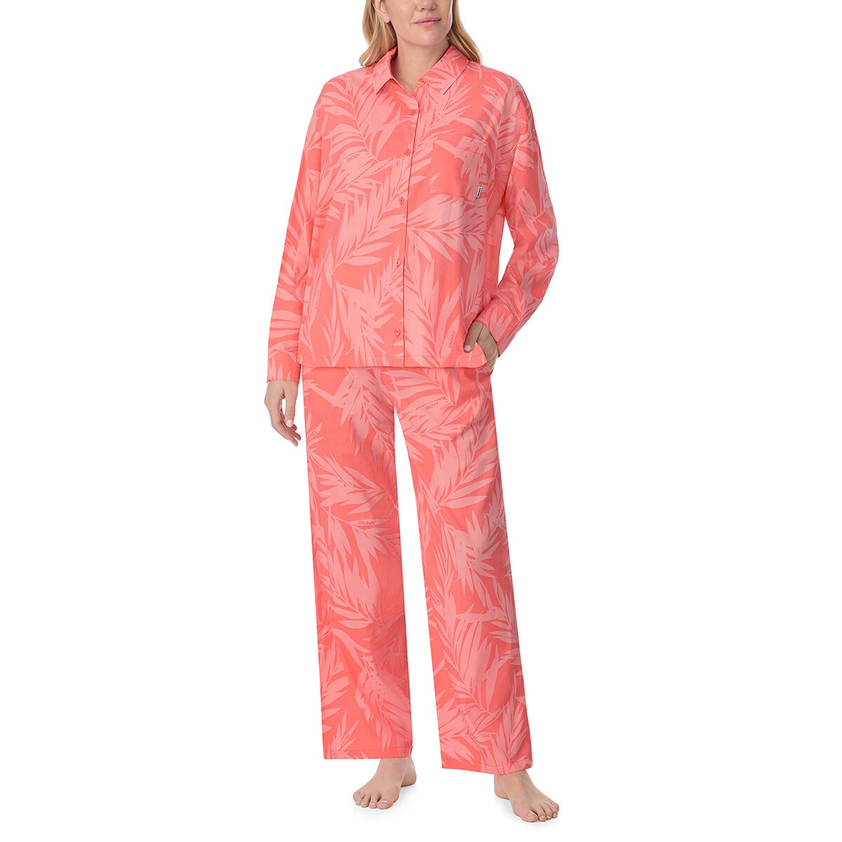 DKNY Ladies Cotton Blend Pyjama Set