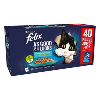 Felix As Good As It Looks Ocean Feast, 40 x 100g