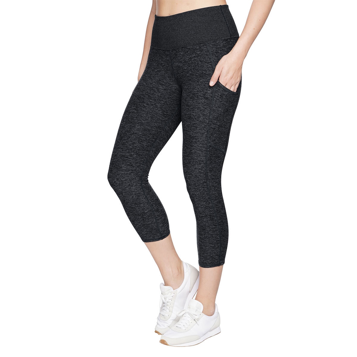 Kirkland Signature Ladies Brushed Capri Legging in 2 Colours and 4 Sizes