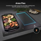 Hisense Hi8 HI6443BSCWF 60cm Induction Hob with Area Flex, in Black