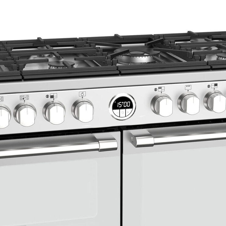 Stoves Sterling S1100DF Dual Fuel Range Cooker in Stainless Steel