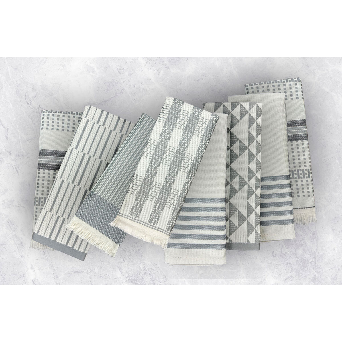 Mundotextil Portugal Kitchen Towels 8 Pack in 3 colours